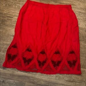 Thums up Red Lace Women's Skirt